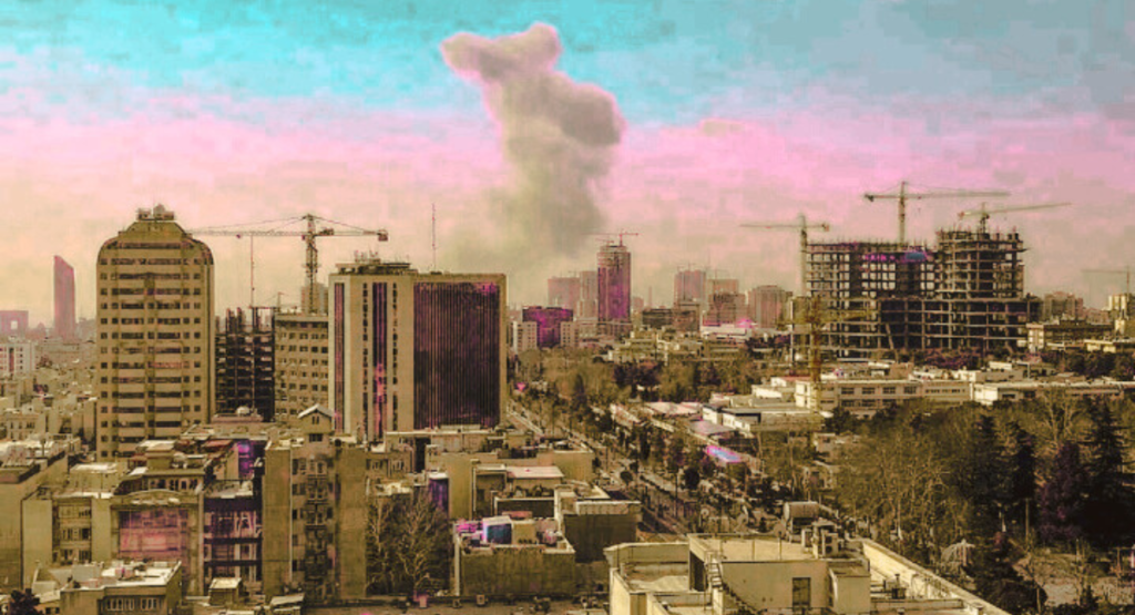 Airstrike aftermath in Tehran after killing of Iranian security leaders