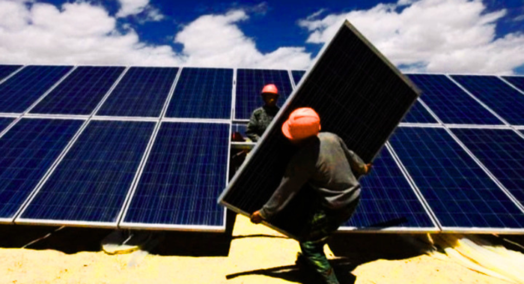 Solar panels installed on rooftops in Pakistan representing NEPRA solar fee removal policy support for renewable energy 