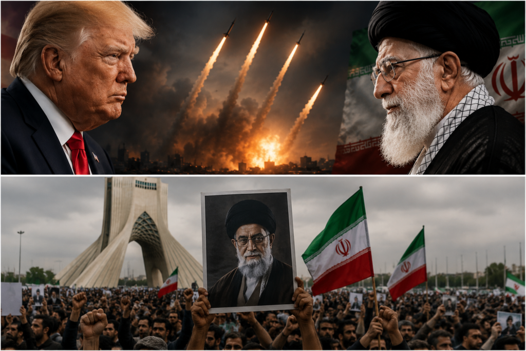 Trump Threatens Iran After Chants at Khamenei Funeral