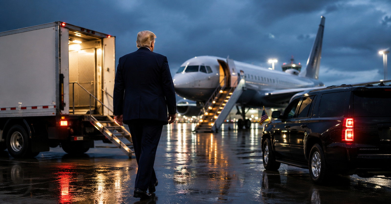 Trump secret flight from Turkey amid Iran threat