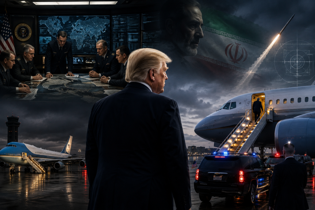 Trump Secret Flight From Turkey Amid Iran Threat