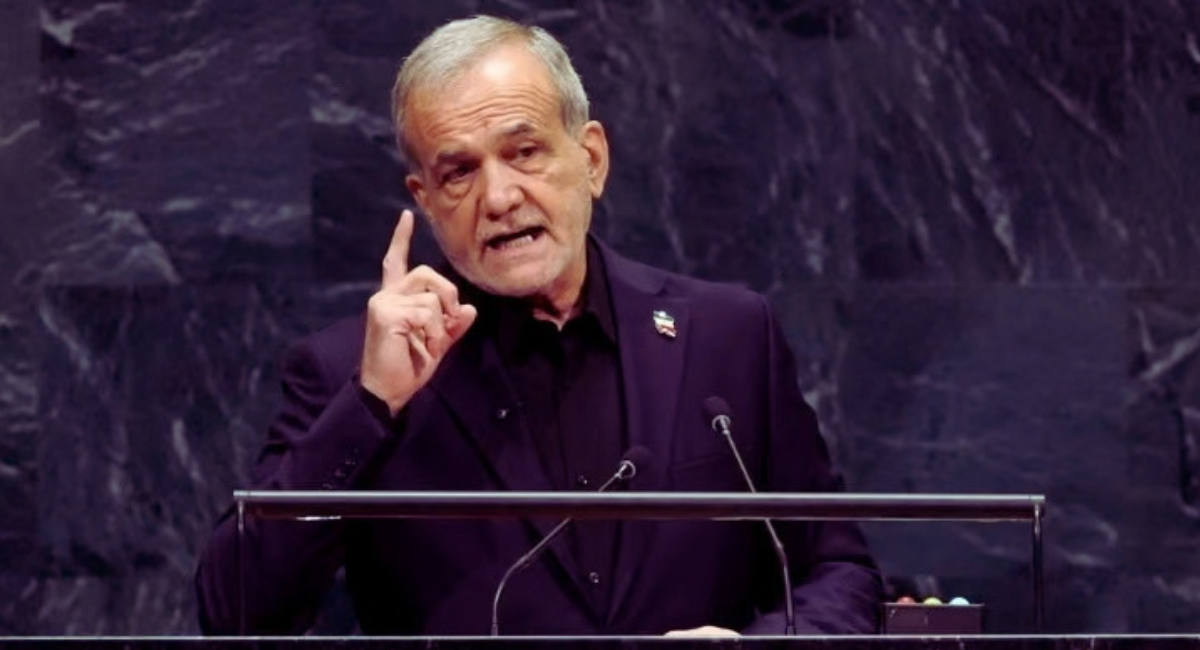 Iranian President Pezeshkian addresses the UN General Assembly