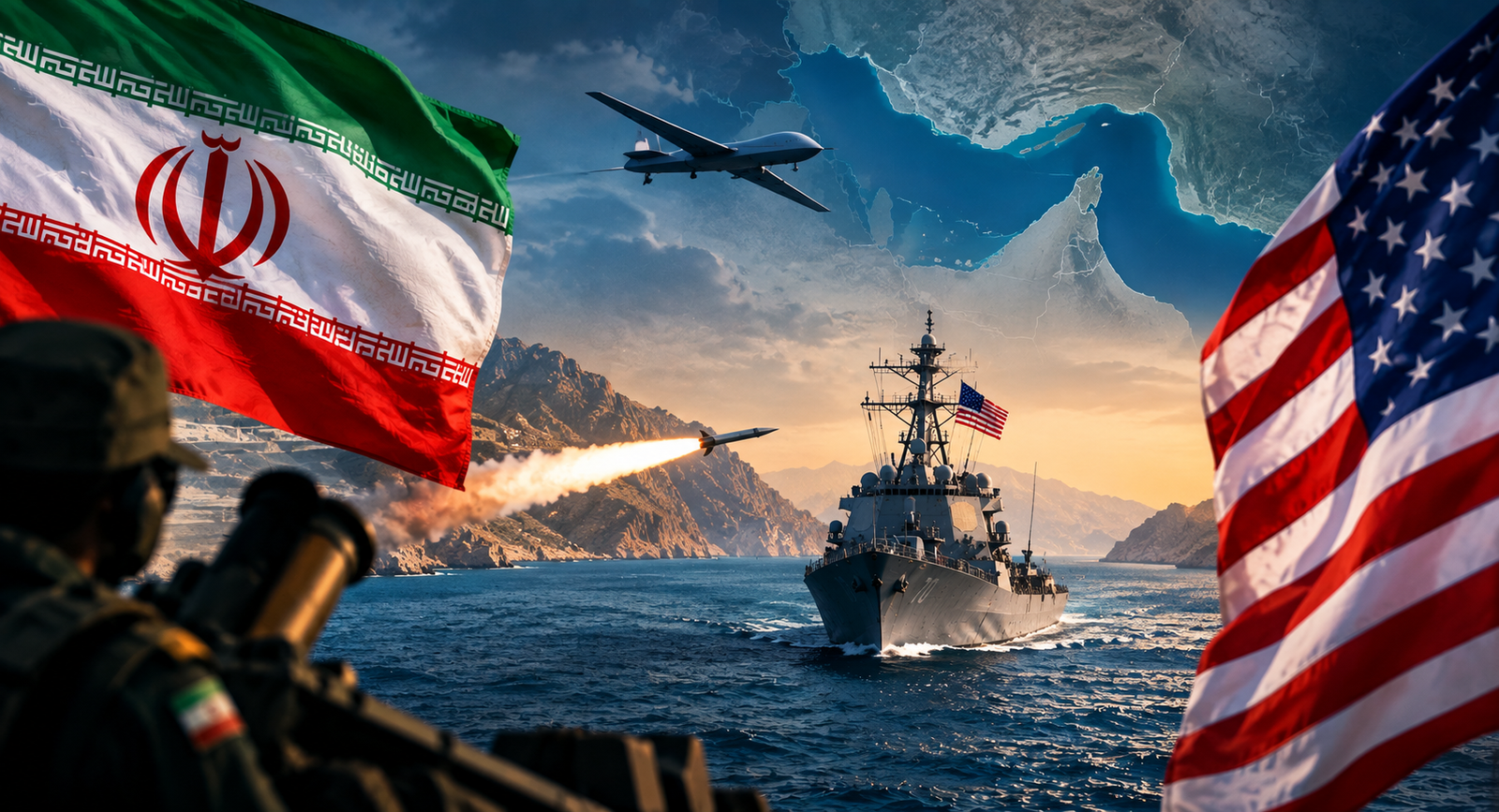Iran Claims Strike on US Ship